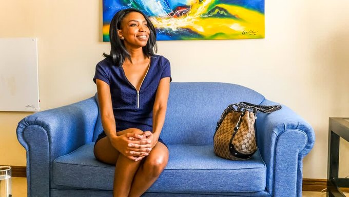 Ebony Model Bekommt Vom Casting Direktor Harten Schwanzfick